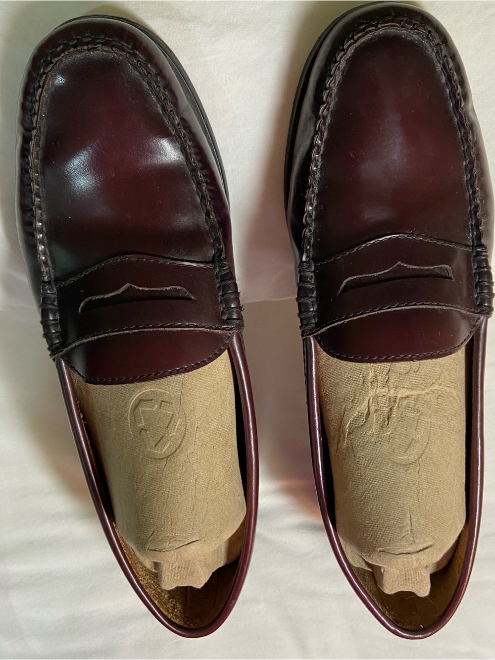 Women’s Burgundy Penny Loafers - Picture 5 of 8